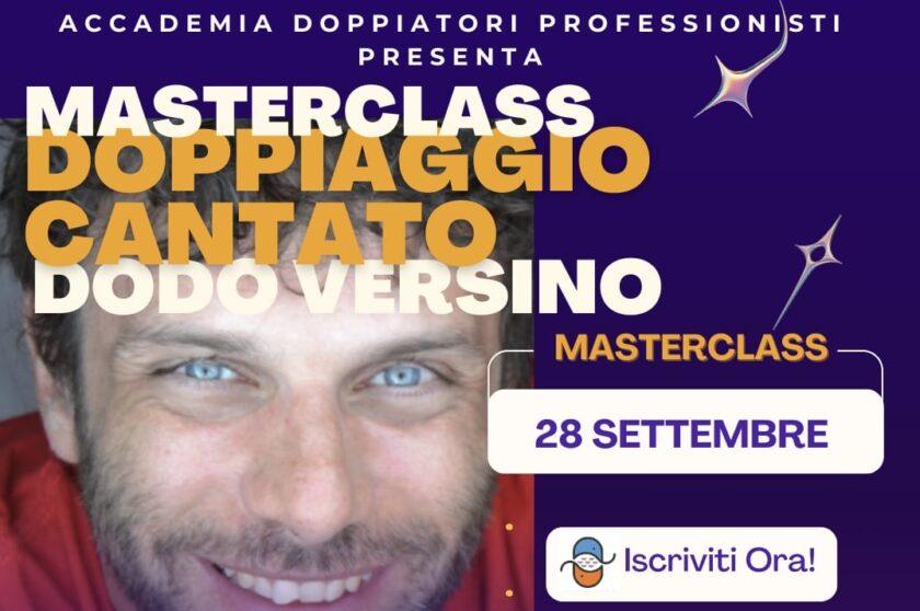 Masterclass Doppiaggio Cantato Dodo Versino